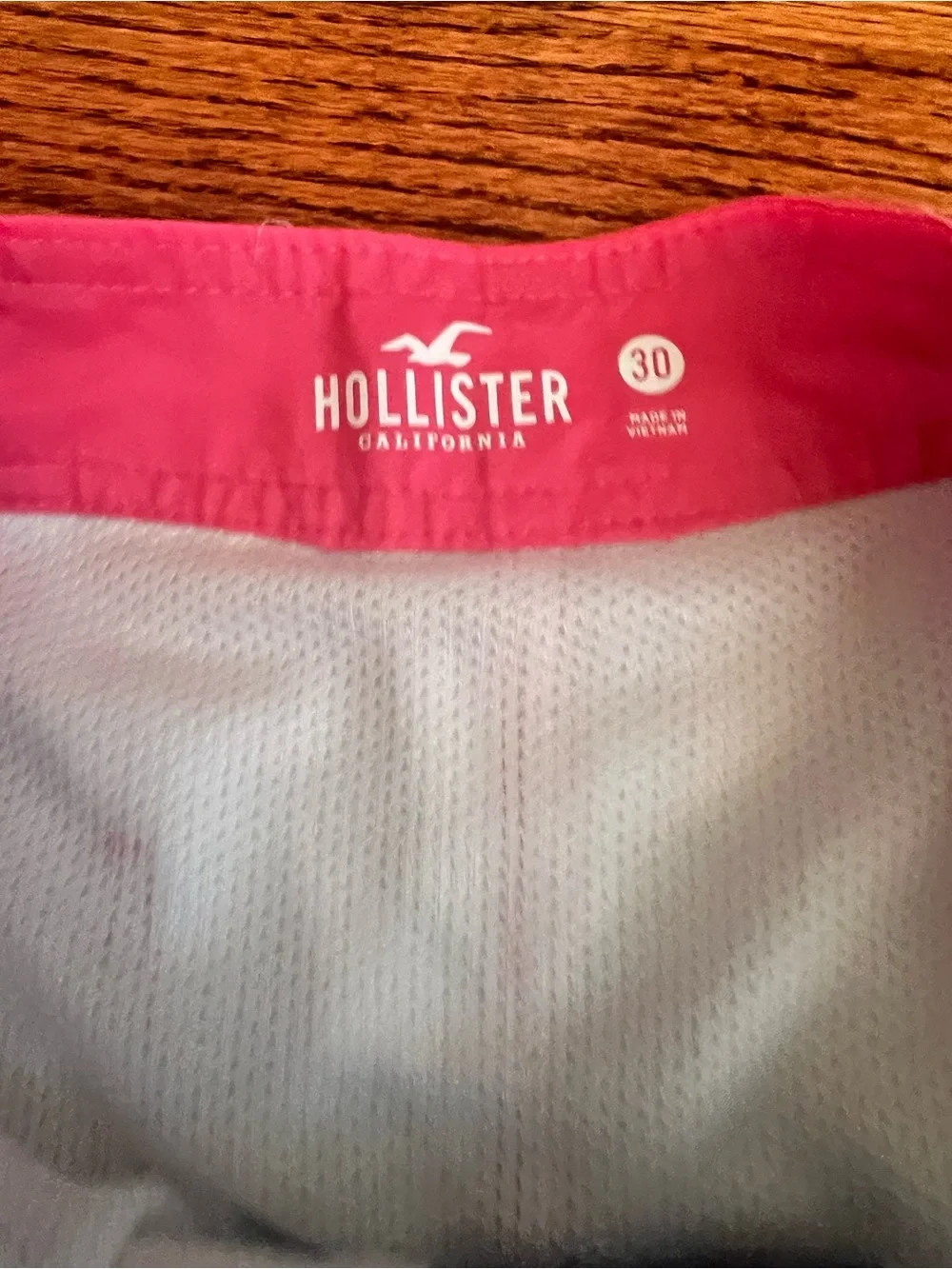 Hollister Men’s Pink-to-Blue Ombre Swim Shorts